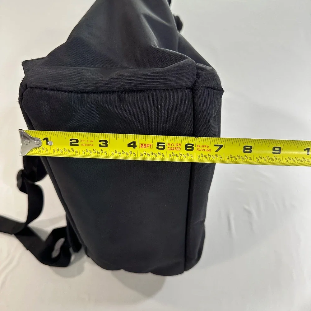 Open Story Commuter Backpack Black Nylon Laptop Bag Travel Work School Unisex